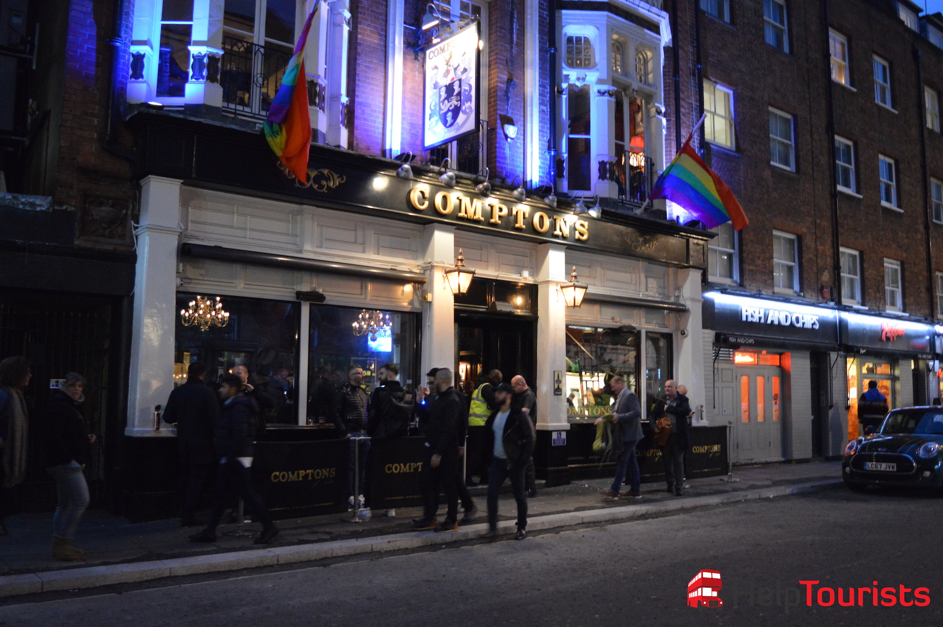 Comptons Bar Pub in Soho London
