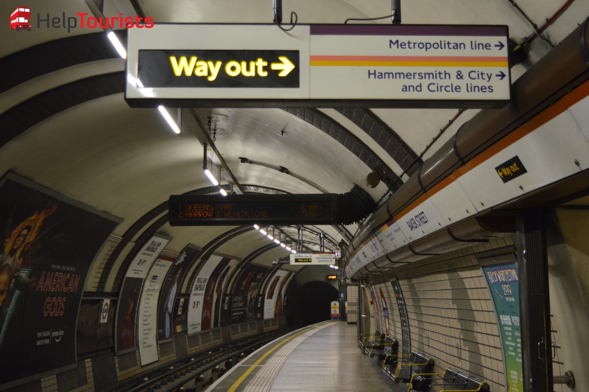 U-Bahn London Bahnsteig