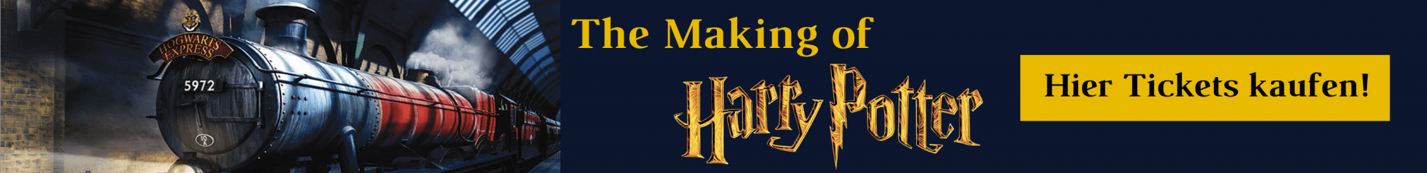 Harry Potter Studio Tour Tickets Banner